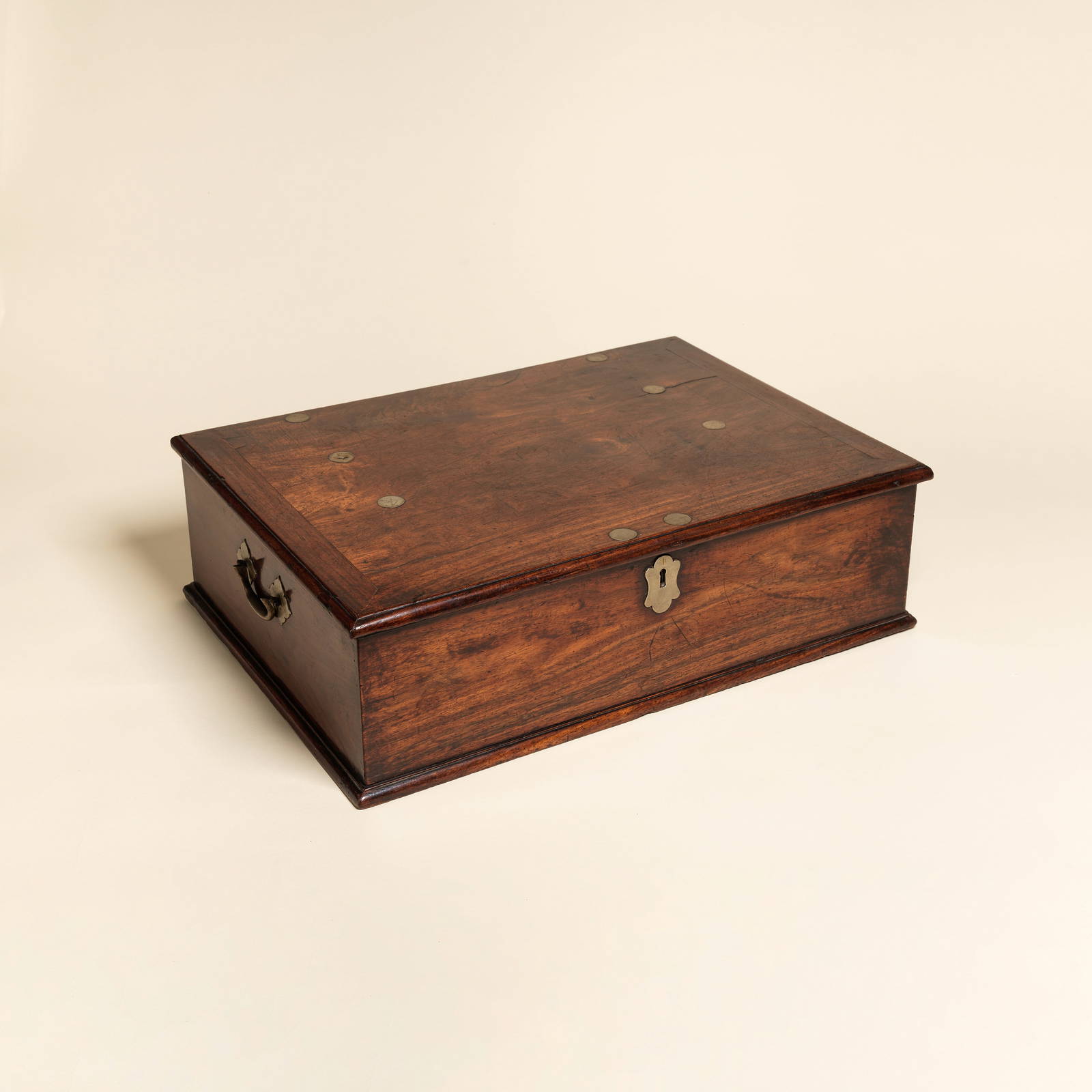 A LARGE HUANGHUALI DOCUMENT BOX AND COVER 18th century (2)