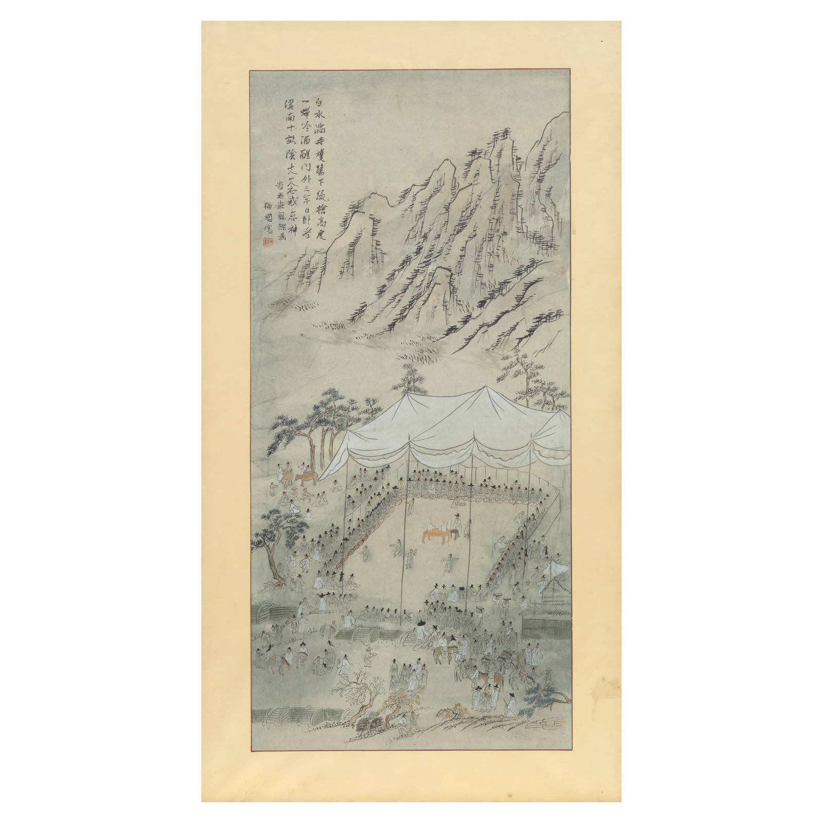 AFTER KIM HONG-DO (1745- circa 1814) Manwoldaegyehoedo (Picture of a Gathering at Manwoldae)