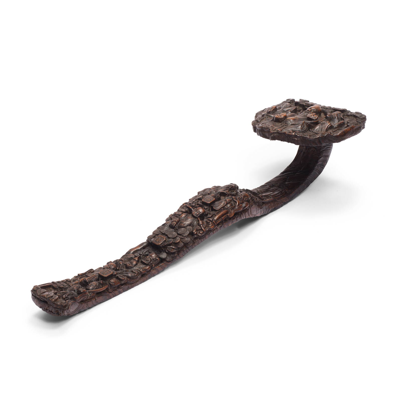 A LARGE CHENXIANGMU 'EIGHT IMMORTALS' RUYI SCEPTRE Qing Dynasty