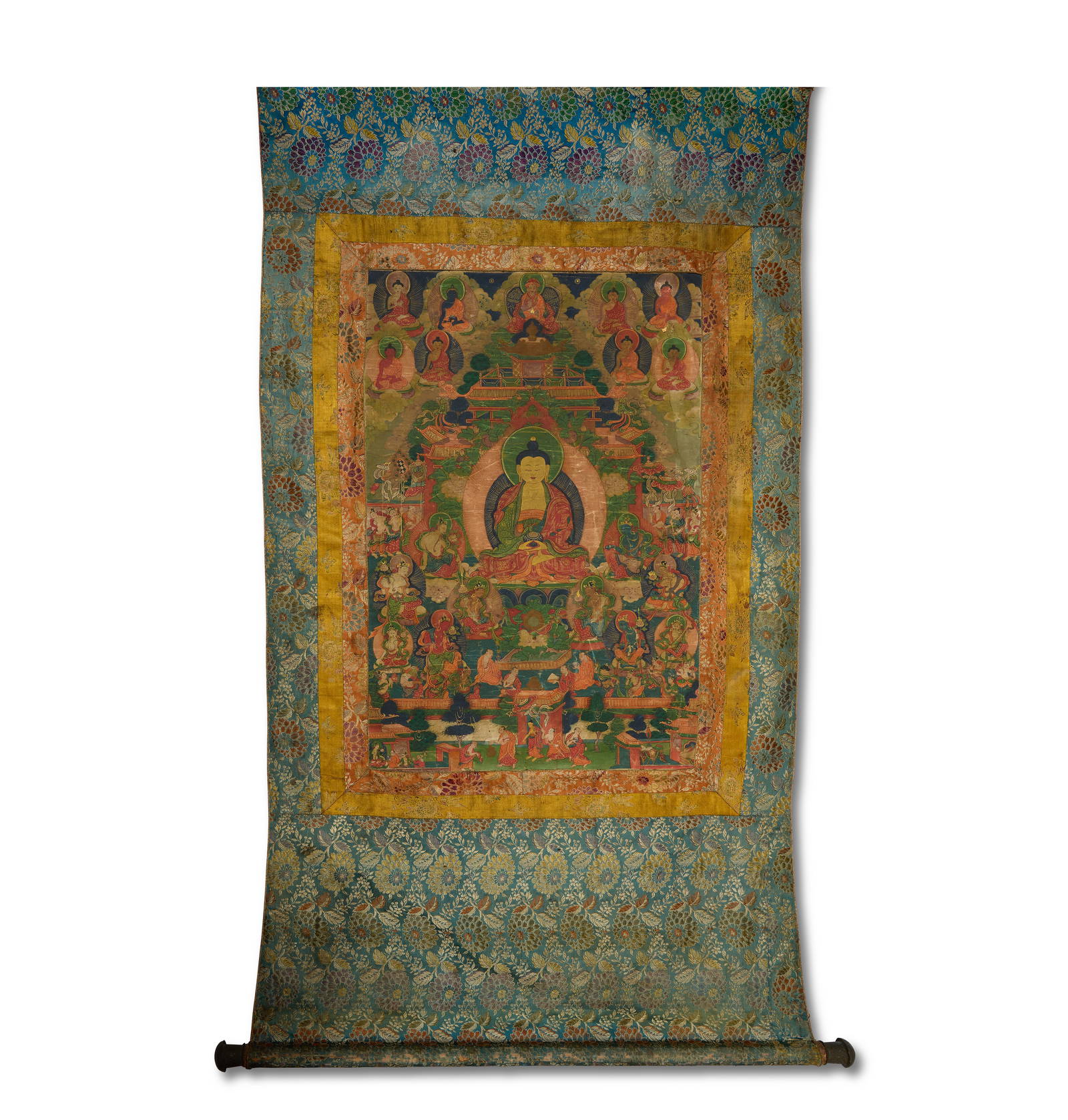 A THANKGA OF AMITABHA BUDDHA IN HIS PURE LAND Tibet, 19th century