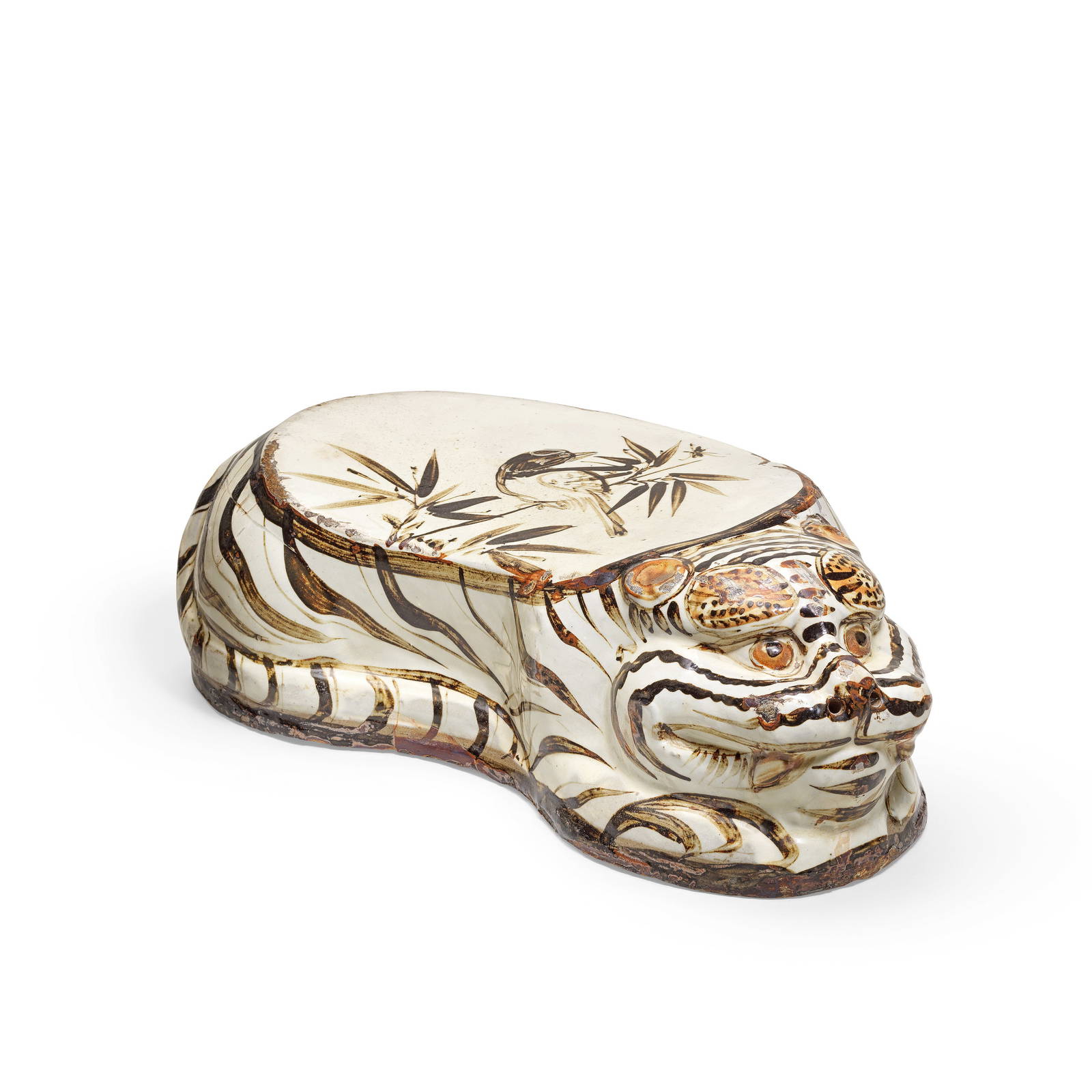 A PAINTED CIZHOU 'TIGER' PILLOW Jin Dynasty