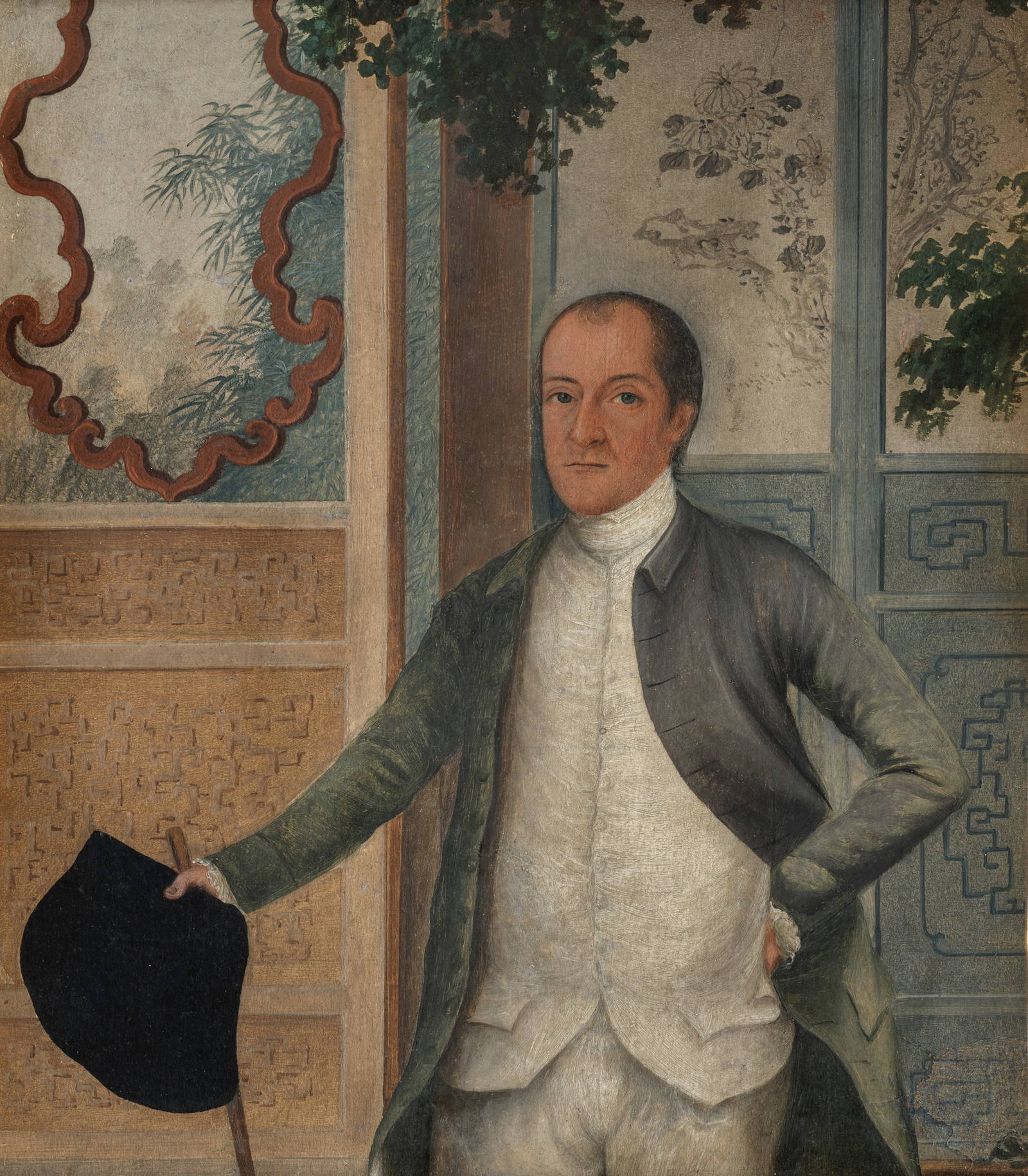 SPOILUM (active 1770-1806) Portrait of a Western merchant