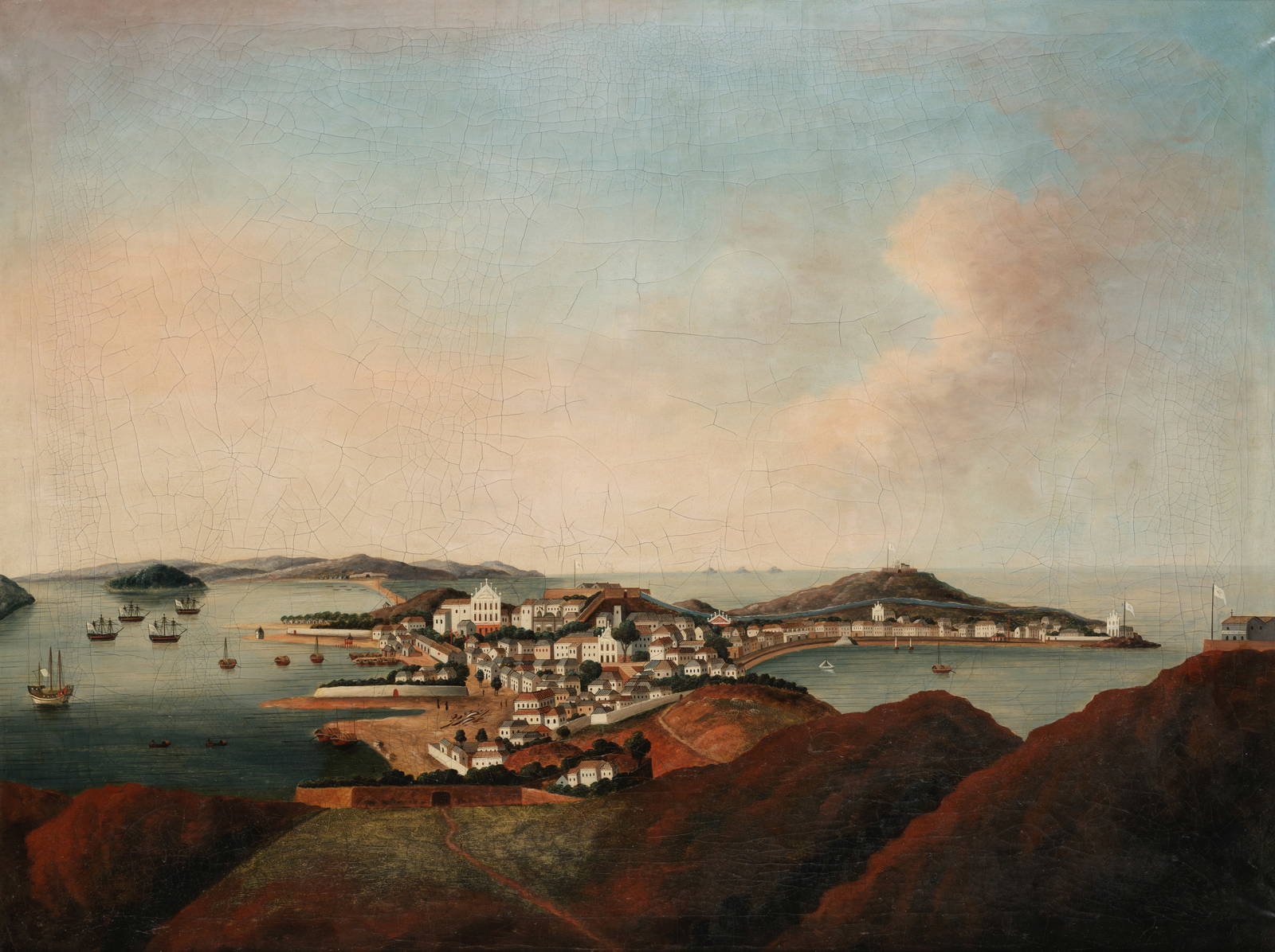 CHINESE ARTIST (CIRCA 1810) Macau: a panoramic view