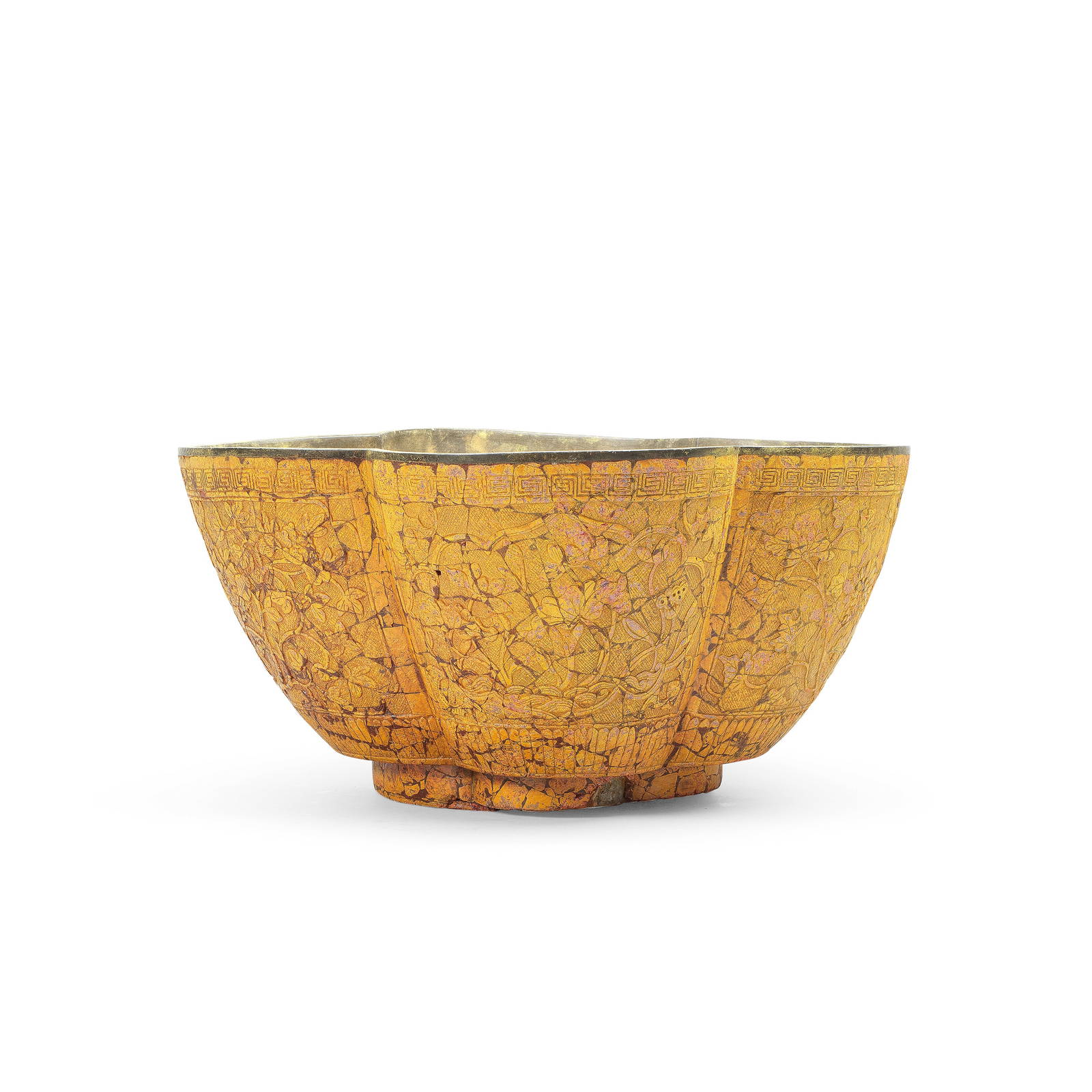 A LARGE REALGAR BOWL Qing Dynasty