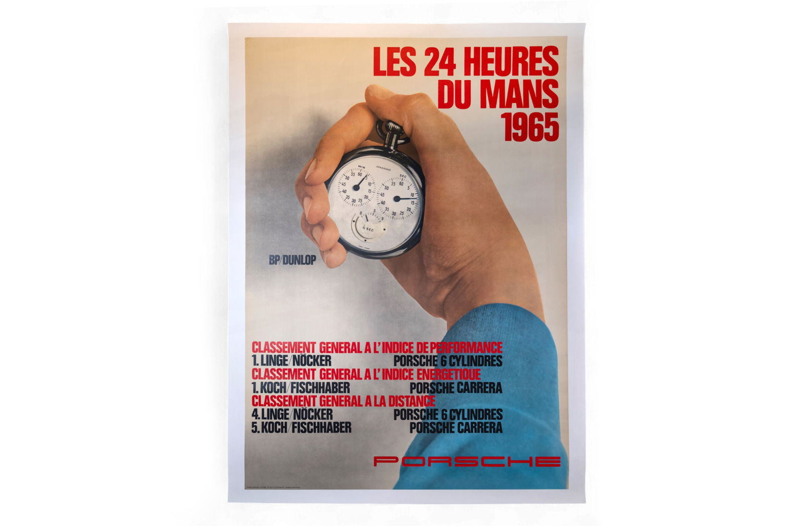 A Le Mans 1965 Porsche factory poster, (1 of 3)