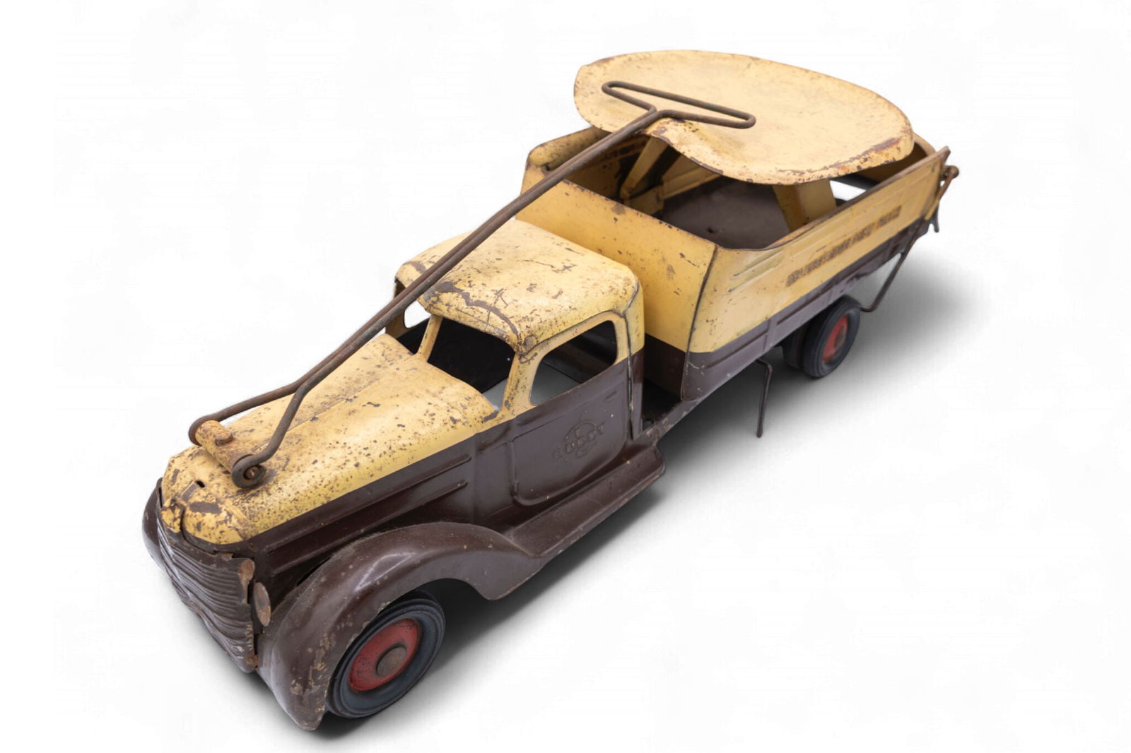 Buddy L International dump truck Ride'em, toy truck, circa 1938, (1 of 1)