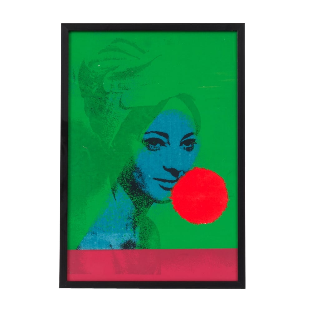 MARTIAL RAYSSE (NE EN 1936) France Bleue, 1963 Sérigraphie en couleurs Edition de 300 exem...: MARTIAL RAYSSE (NE EN 1936) France Bleue, 1963 Sérigraphie en couleurs Edition de 300 exemplaires réalisée pour le numéro « Hommage à Yves Klein » de la revue KWY &#