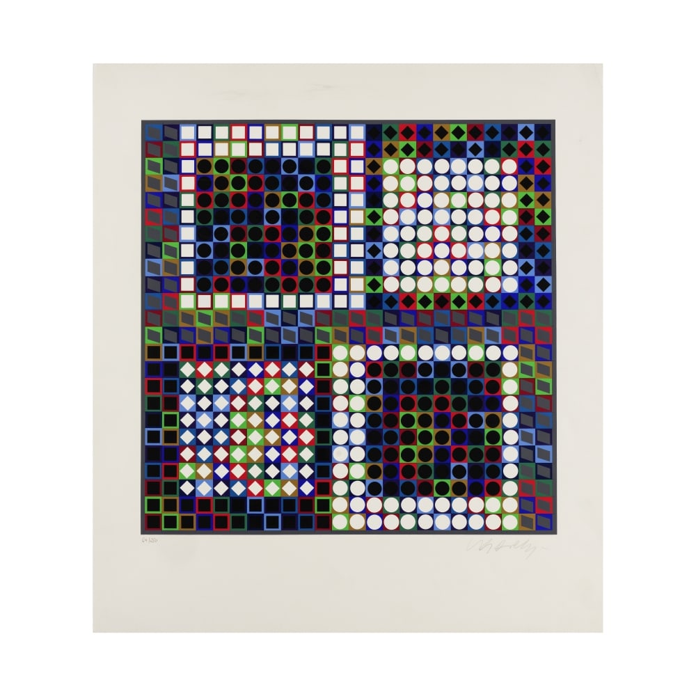 VICTOR VASARELY (1906-1997) Our-MC-2, 1970 (Benavides, 152)Sérigraphie en couleurs sur papi... (1 of 1)