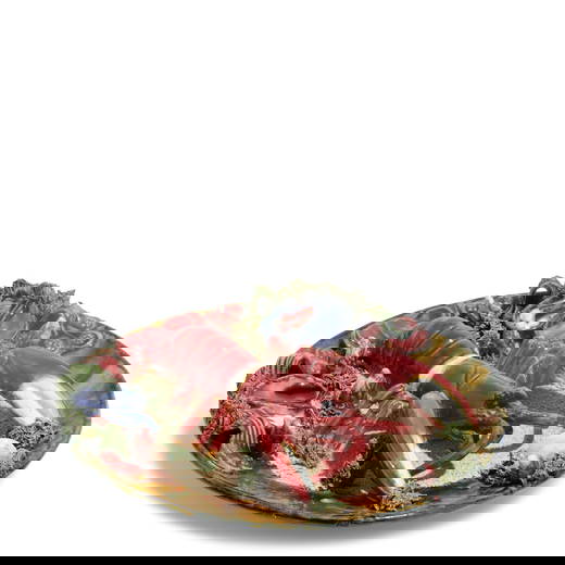 A PORTUGESE PALISSY EARTHENWARE LOBSTER DISHLate 19th century