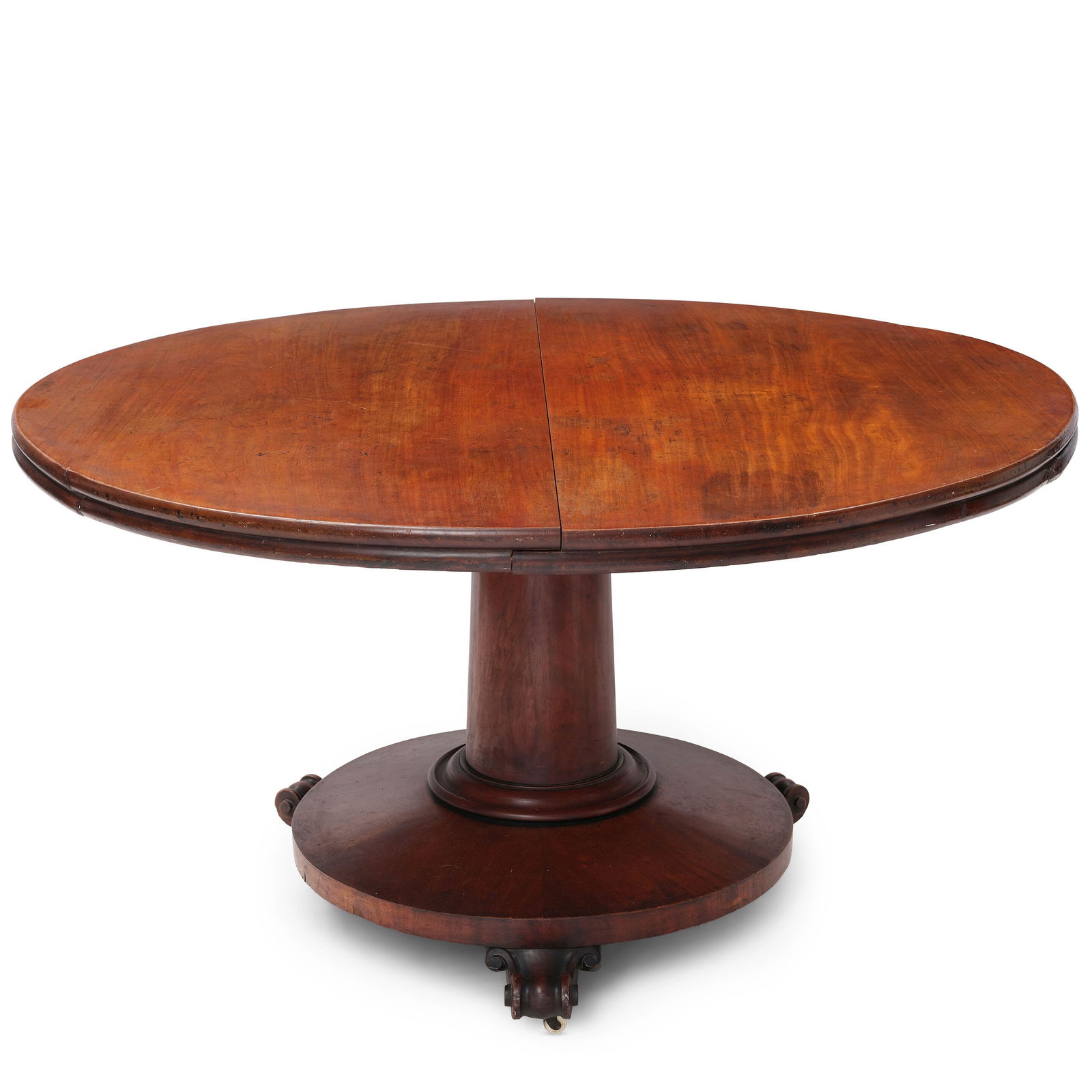 AN ENGLISH GOTHIC STYLE MAHOGANY DINING TABLELate 19th/early 20th century (1 of 3)