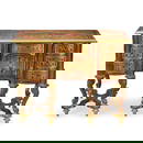 A Louis XIV stained tortoiseshell, gilt-brass mounted and cut brass inlaid bureau mazarinPossibl...