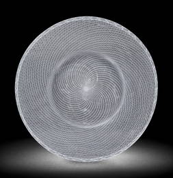 A remarkable Venetian latticinio plate or charger, late 17th century