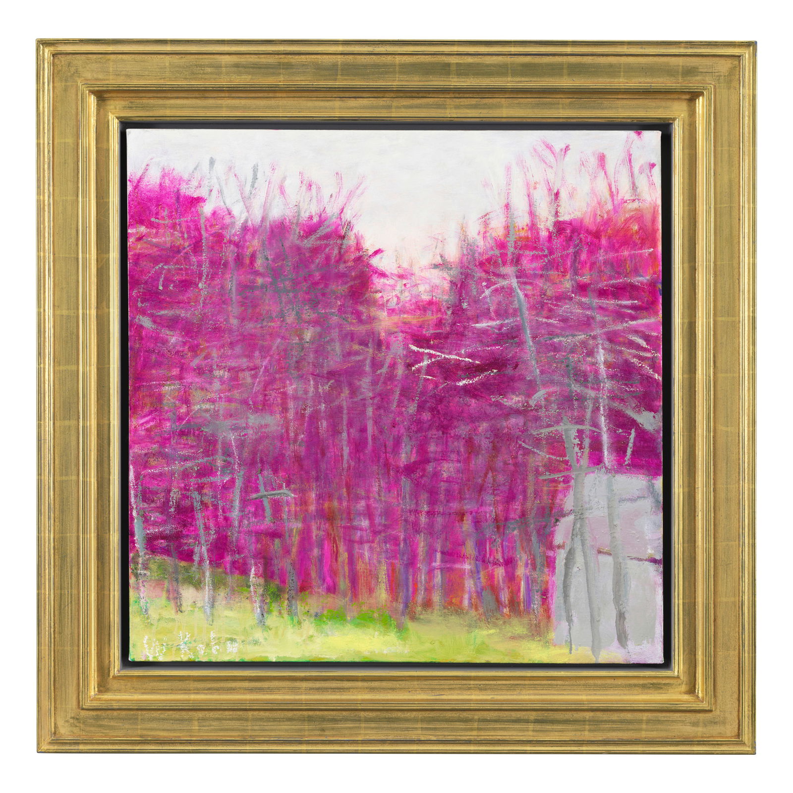 WOLF KAHN (1927-2020) White House in the Corner 28 x 28 in. (71.1 x 71.1 cm.) (Painted in 2009.): WOLF KAHN (1927-2020) White House in the Corner signed 'W Kahn' (lower left) and inscribed with artist's inventory number '#2009/32' and inscribed with title (on the stretcher) and inscribed with arti