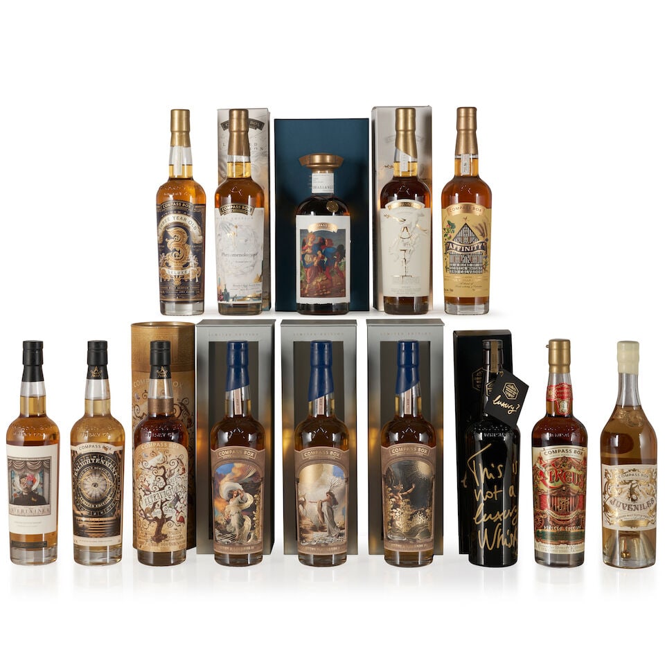 Compass Box Three Year Old Deluxe (1 bottle, 750ml) Compass Box Affinity, 2019 (1 bottle, 750ml)... (1 of 1)