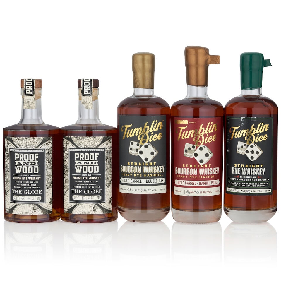 Tumblin' Dice Single Barrel Bourbon 7 Years Old (1 bottle, 700ml)  Tumblin' Dice Single Barrel B... (1 of 1)