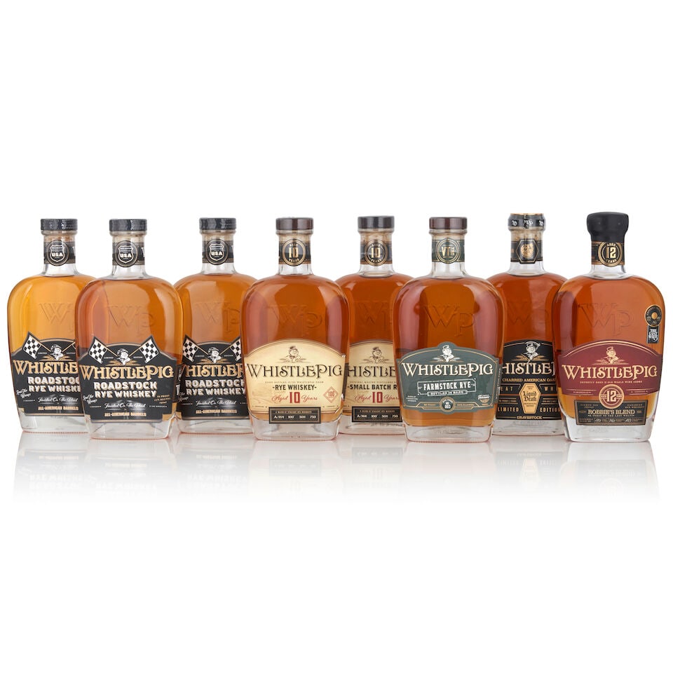 WhistlePig Small Batch Rye 10 Years Old (1 bottle, 750ml) WhistlePig Robbie's Blend 12 Years Ol... (1 of 1)