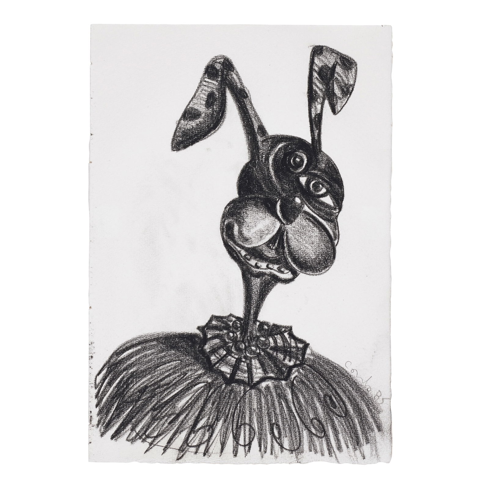 GEORGE CONDO (B. 1957) Untitled 12 1/8 x 8 1/4 in (30.8 x 21 cm) (Executed in 1985): GEORGE CONDO (B. 1957) Untitled signed and dated 'Condo 85' (lower right) pastel on paper 12 1/8 x 8 1/4 in (30.8 x 21 cm) Executed in 1985 Footnotes: Provenance Galerie Bruno Bischofberge