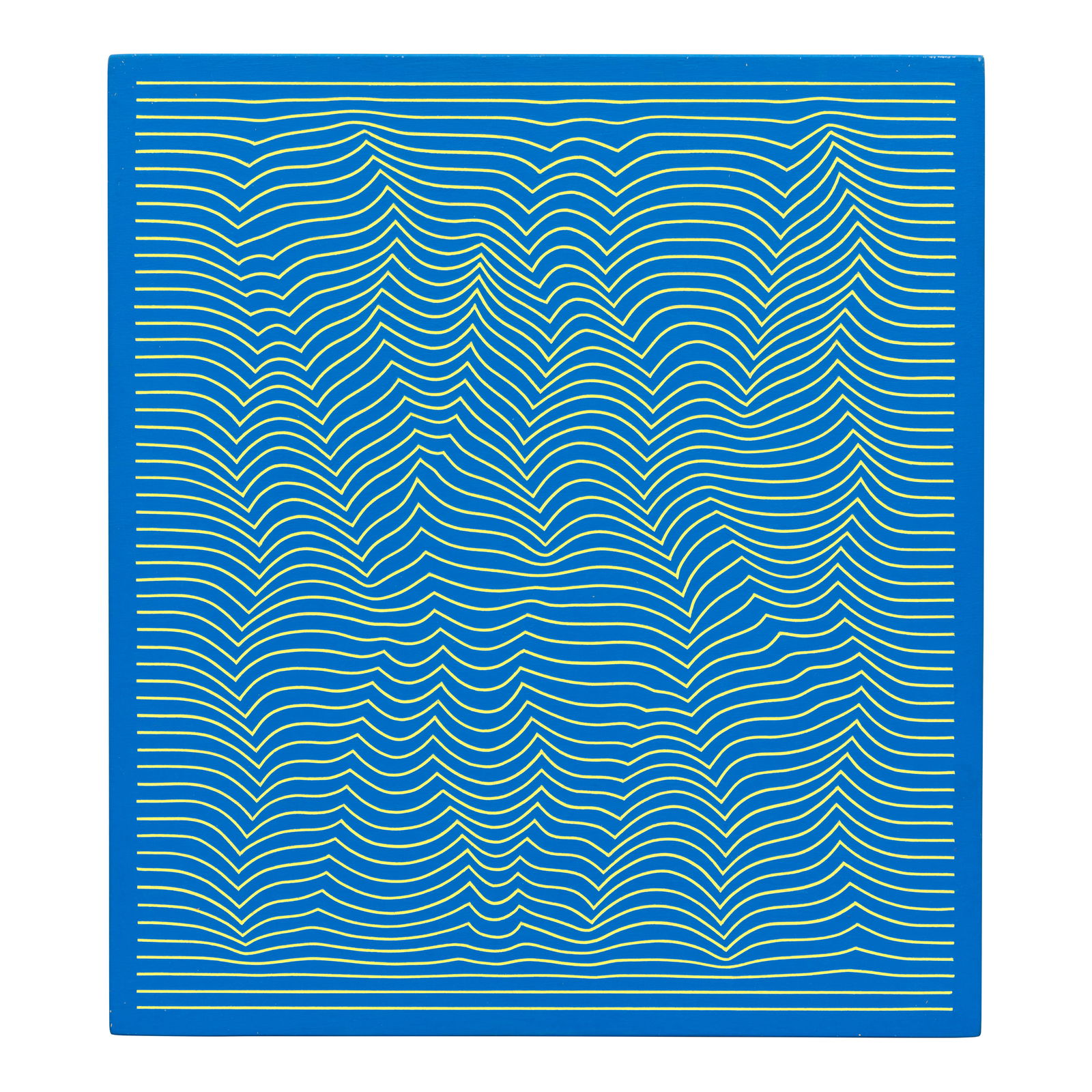 JULIAN STANCZAK (1928-2017) Topographic Line 18 x 15 7/8 in (45.5 x 40.4 cm) (Painted in 2000): JULIAN STANCZAK (1928-2017) Topographic Line signed and dated 'Julian Stanczak 2000' (on the reverse); signed, inscribed, dedicated and dated ''Topographic Line' June 2000 Just painted for you ADAM! g