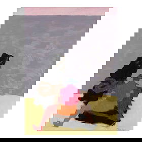 MILTON AVERY (1885-1965) Figure on the Jetty 46 x 33 in. (116.8 x 83.8 cm.) (Painted in 1957.): MILTON AVERY (1885-1965) Figure on the Jetty signed and dated 'Milton Avery 1957' (lower right) and inscribed with title, signed again and dated again (on the reverse) oil on canvas 46 x 33 in. (116.8