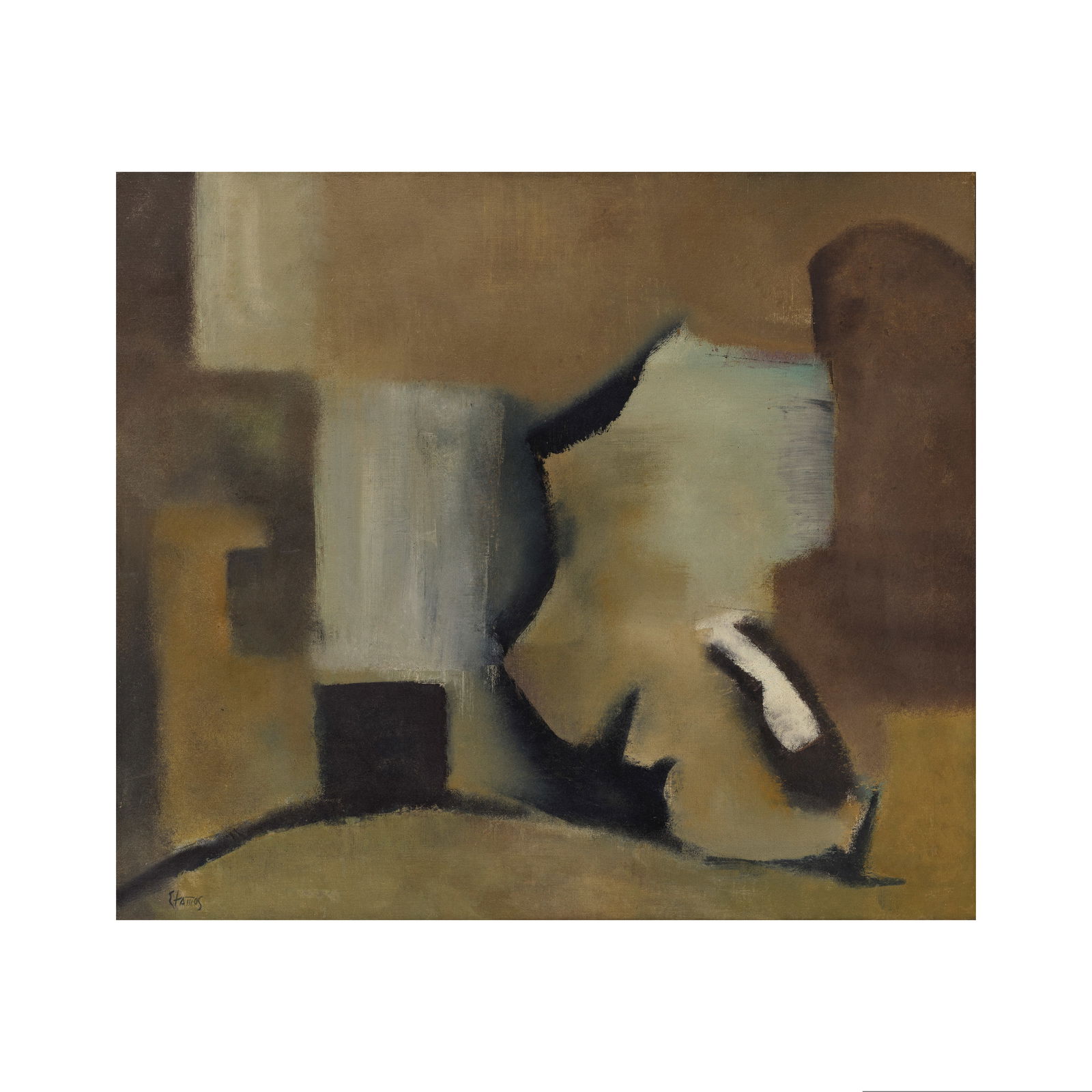 THEODOROS STAMOS (1922-1997) Beyond Emperors: THEODOROS STAMOS (1922-1997) Beyond Emperors signé « ΣtΑΜΟΣ» (en bas à gauche) titré et signé « BEYOND EMPERORS, Stamos » (sur le ch