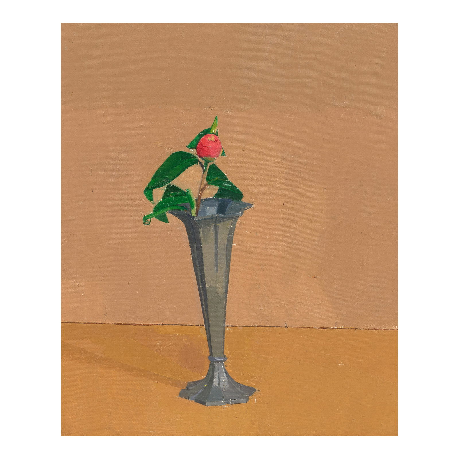 Euan Uglow (British, 1932-2000) Camellia Bud 34.5 x 28.8 cm. (13 1/2 x 11 3/8 in.) (Painted in 1...: Euan Uglow (British, 1932-2000) Camellia Bud oil on canvas laid on panel 34.5 x 28.8 cm. (13 1/2 x 11 3/8 in.) Painted in 1979 Footnotes: Provenance With Browse & Darby, London William Desmond, 1