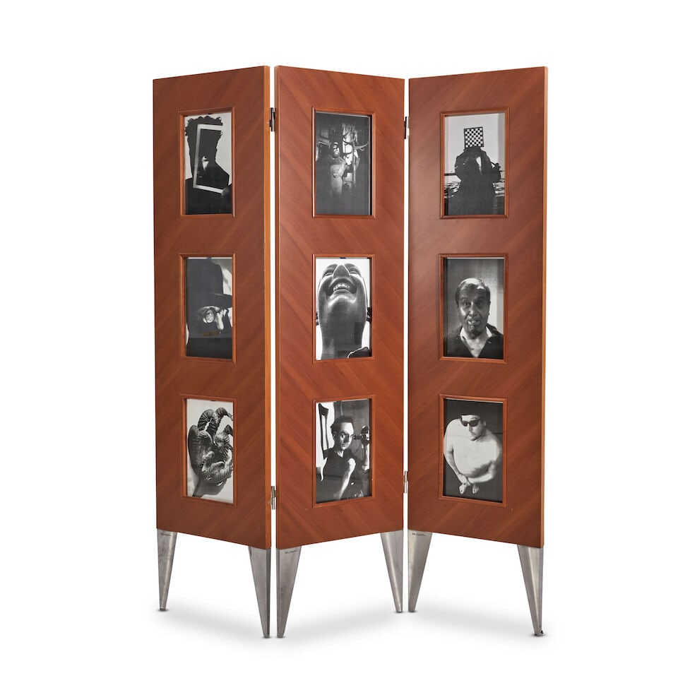 LE PARAVENT DE L'AUTRE SCREEN BY PHILIPPE STARCK (B. 1949)  with fitted glass frames for picture... (1 of 2)