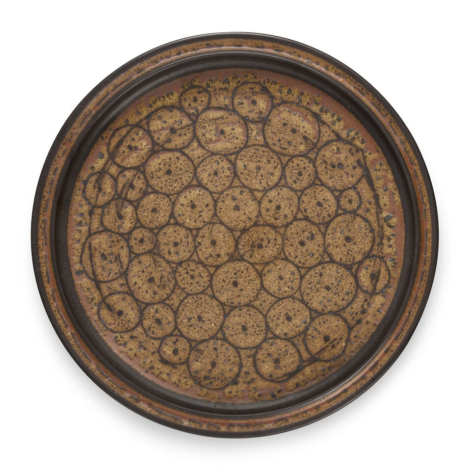 HARRISON MCINTOSH (1914-2016) Chargerglazed stoneware, with stamped artist's chop mark and studi... (1 of 2)