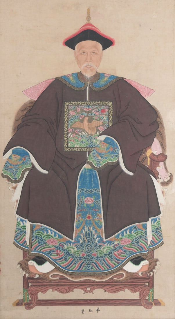 ANOYMOUS (19TH/20TH CENTURY) A Pair of Ancestor Portraits  (2) (1 of 3)