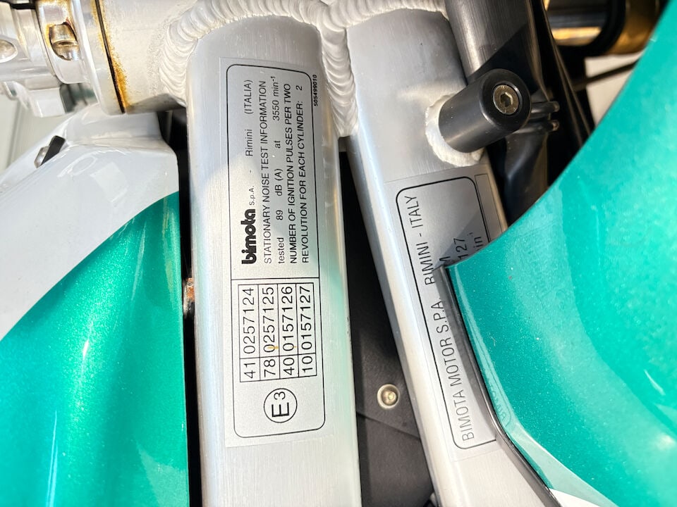 c.1999 Bimota 904cc DB4 Frame no. ZE5DB4000XR000127 Engine no. ZDM904A2C*049772* - 6