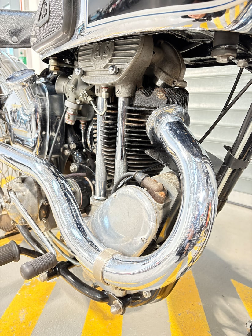 1938 AJS 348cc Model 26 Silver Streak Frame no. 5937 Engine no. 38/26SS 64548 A - 6