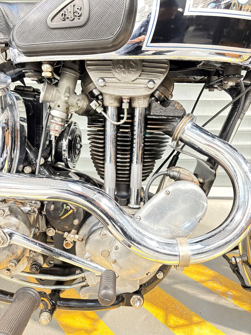 1938 AJS 348cc Model 26 Silver Streak Frame no. 5937 Engine no. 38/26SS 64548 A - 7