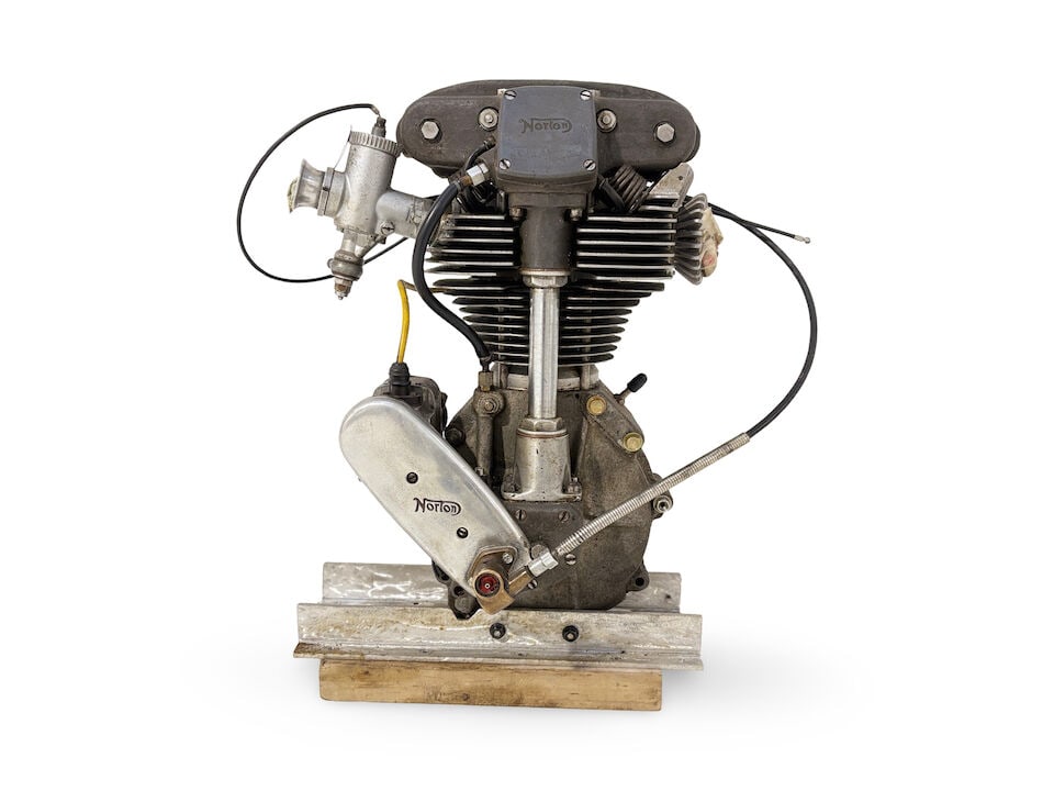 Property of a deceased's estate, A believed pre-war Norton Manx DOHC Engine: Property of a deceased's estate, A believed pre-war Norton Manx DOHC Engine numbered 94059 with 79x100 bore and stroke (with potential restamp beneath); fitted with Type M.D.I SS6 TT Type Magneto, num