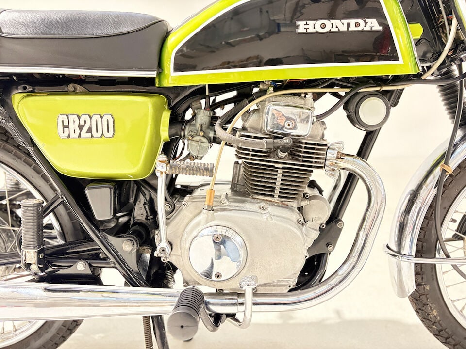 1976 Honda CB200 Frame no. none visible (see text) Engine no. CB200E-1059282 (see text) - 12