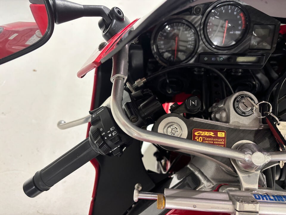 Only 952 miles from new, number '15' of the 50th Anniversary Limited Edition, 1998 Honda CB900RR... - 9