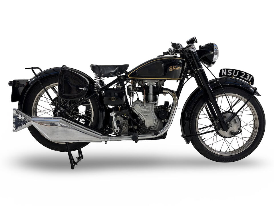 Offered from the estate of the late Len Clutterbuck, 1952/1946 Velocette 349cc MAC Frame no. MB ...: Offered from the estate of the late Len Clutterbuck 1952/1946 Velocette 349cc MAC Registration no. NSU 231 Frame no. MB 12461 Engine no. MAC 9658 In 1934 Veloce Limited announced a high-camshaft overh