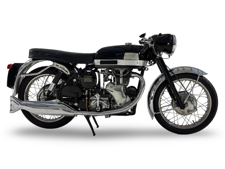 Offered from the estate of the late Len Clutterbuck, 1962 Velocette 499cc Venom Clubman Mk1 Fram...: Offered from the estate of the late Len Clutterbuck 1962 Velocette 499cc Venom Clubman Mk1 Registration no. 726 NMC Frame no. RS16780 Engine no. VM5407 Engine development of the MSS pursued as part of