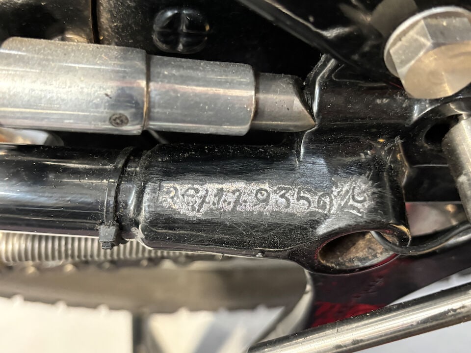 Offered from the estate of the late Len Clutterbuck, 1951 Vincent 499cc Comet Frame no. RC/9305/... - 2