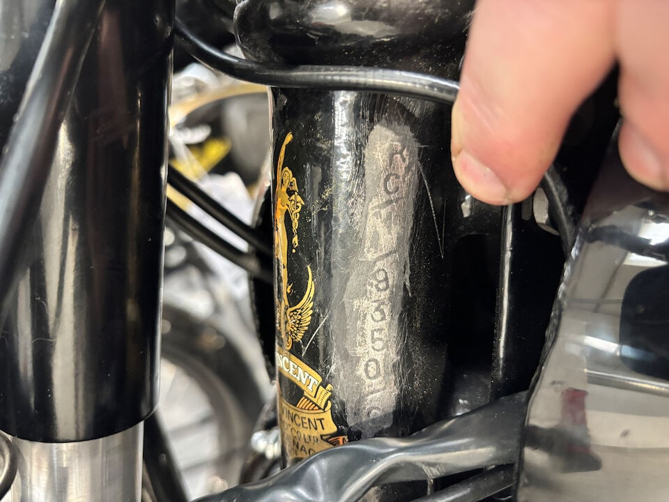 Offered from the estate of the late Len Clutterbuck, 1951 Vincent 499cc Comet Frame no. RC/9305/... - 3