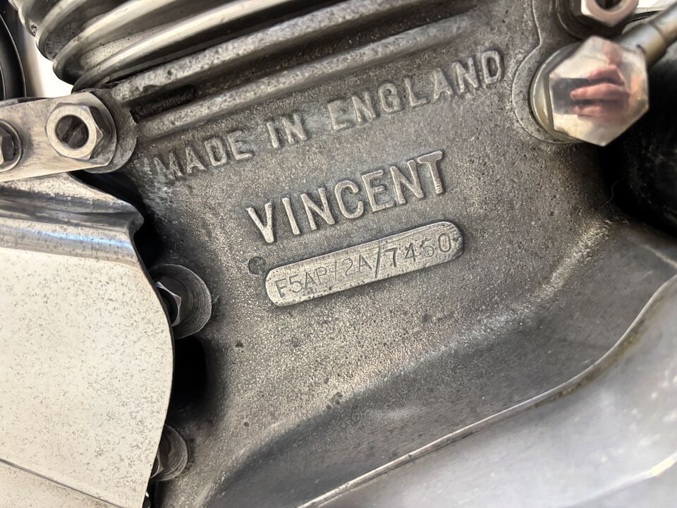 Offered from the estate of the late Len Clutterbuck, 1951 Vincent 499cc Comet Frame no. RC/9305/... - 9