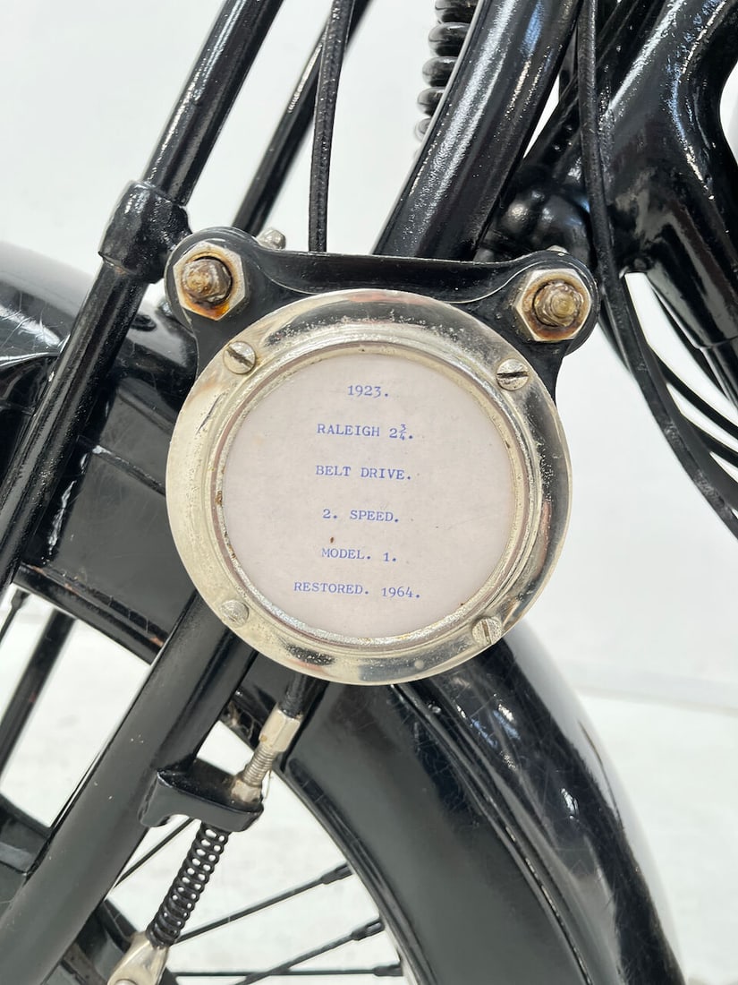 2 previous recorded keepers and single owner for over 60 years, 1923 Raleigh 2¾hp Frame no.... - 6