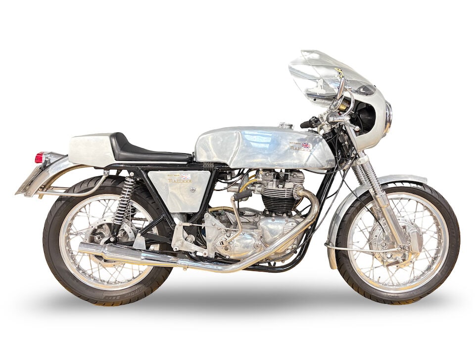 1968 Rickman Métisse Triumph 650cc Café Racer Frame no. 204C Engine no. NG36501 T120R: 1968 Rickman Métisse Triumph 650cc Café Racer Registration no. SRR 282F Frame no. 204C Engine no. NG36501 T120R The Rickman brothers - Don and Derek - were already established moto-cross sta