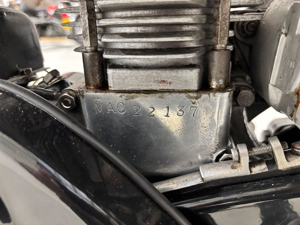 Offered from the estate of the late Len Clutterbuck, 1954 Velocette 349cc MAC Frame no. RS3512 E... - 17