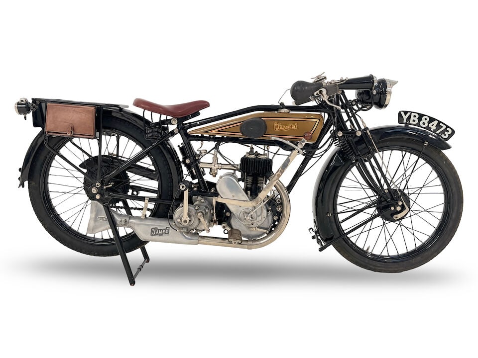 Single owner since 1964, 1927 James 350cc Model 11 Sports Frame no. 8441 Engine no. SS2038: Single owner since 1964 1927 James 350cc Model 11 Sports Registration no. YB 8473 Frame no. 8441 Engine no. SS2038 The James Engineering Co, of Greets Green, Birmingham were at their peak in the mid-'