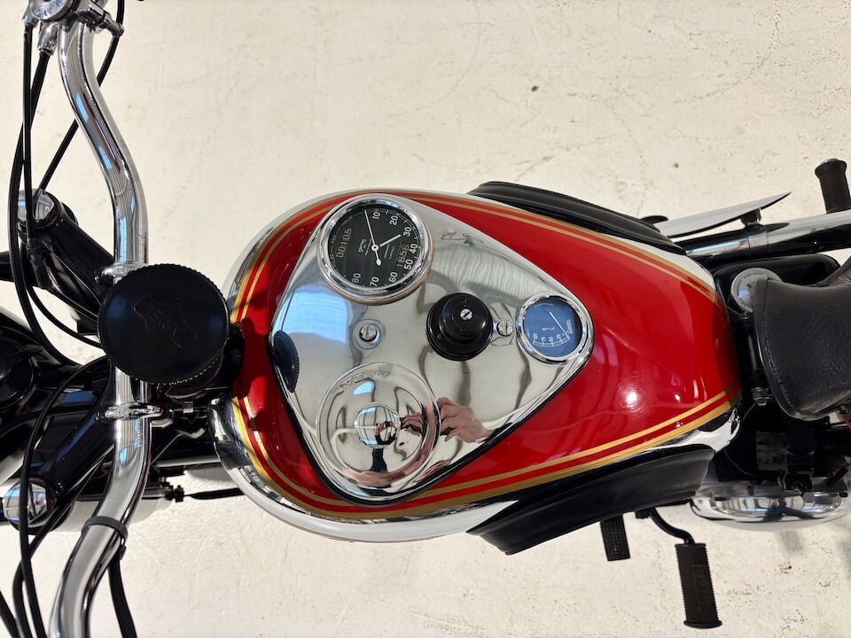 Offered from the estate of the late Len Clutterbuck, 1949 Ariel 350cc Red Hunter Frame no. RF 89... - 11