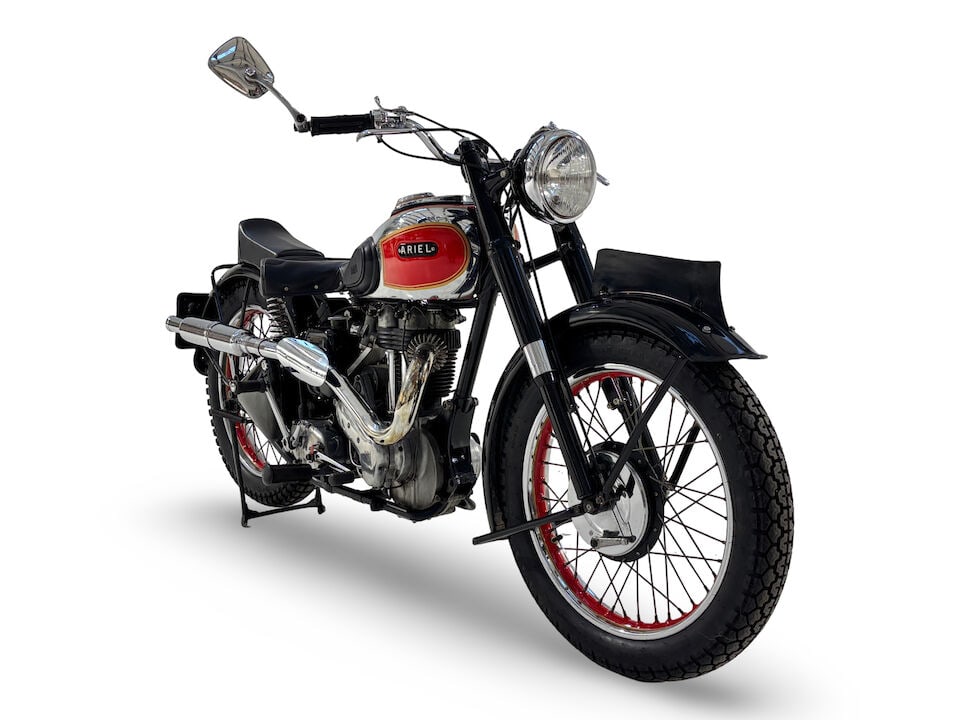 Offered from the estate of the late Len Clutterbuck, 1949 Ariel 350cc Red Hunter Frame no. RF 89... - 3