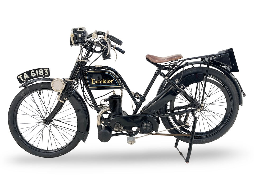 Single owner since 1964, 1923 Excelsior 150cc Lady's model Frame no. 8664 (see text) Engine no. ... - 3