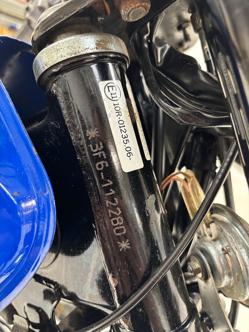 1989 Yamaha 49cc FS1-E Frame no. 3F6-112280 Engine no. 3F6 112279 - 20