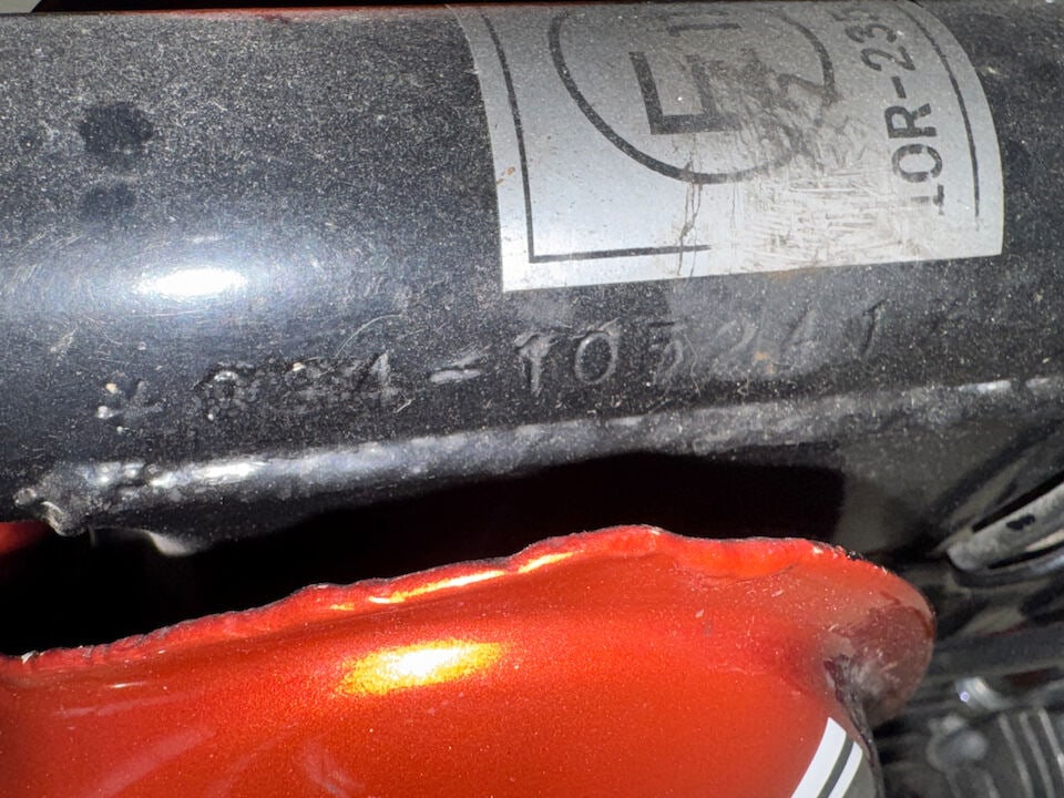 1976 Yamaha 49cc FS1-E Frame no. 394-105241 Engine no. 394-105241 - 11