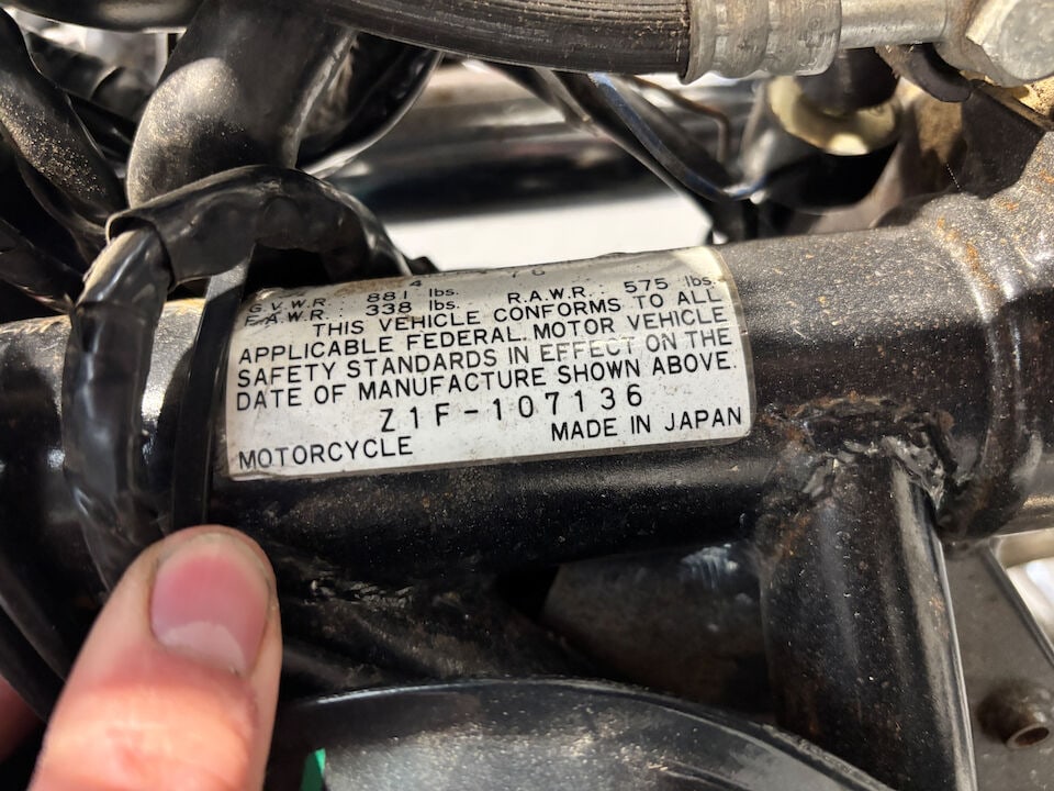 1976 Kawasaki KZ900 LTD Frame no. Z1F-107136 Engine no. Z1E122637 - 2