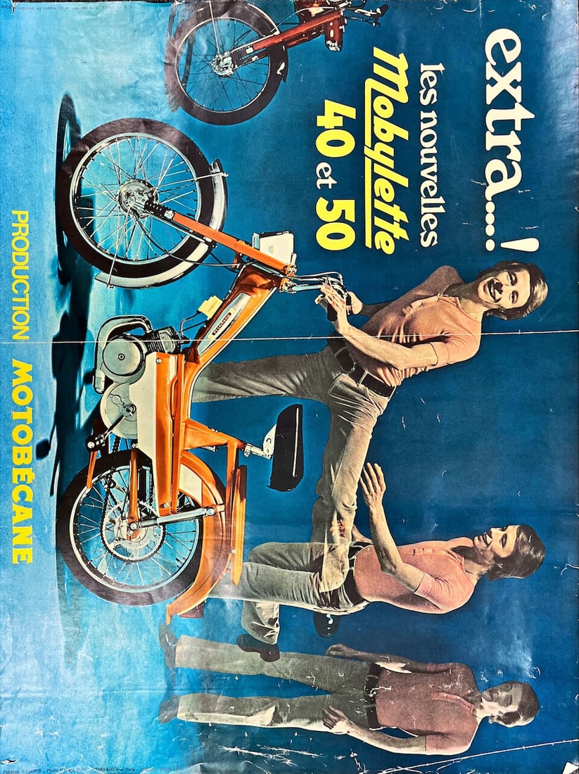 A 1970s Motobécane 'Mobylette 40 et 50' Advertising Poster, - 2